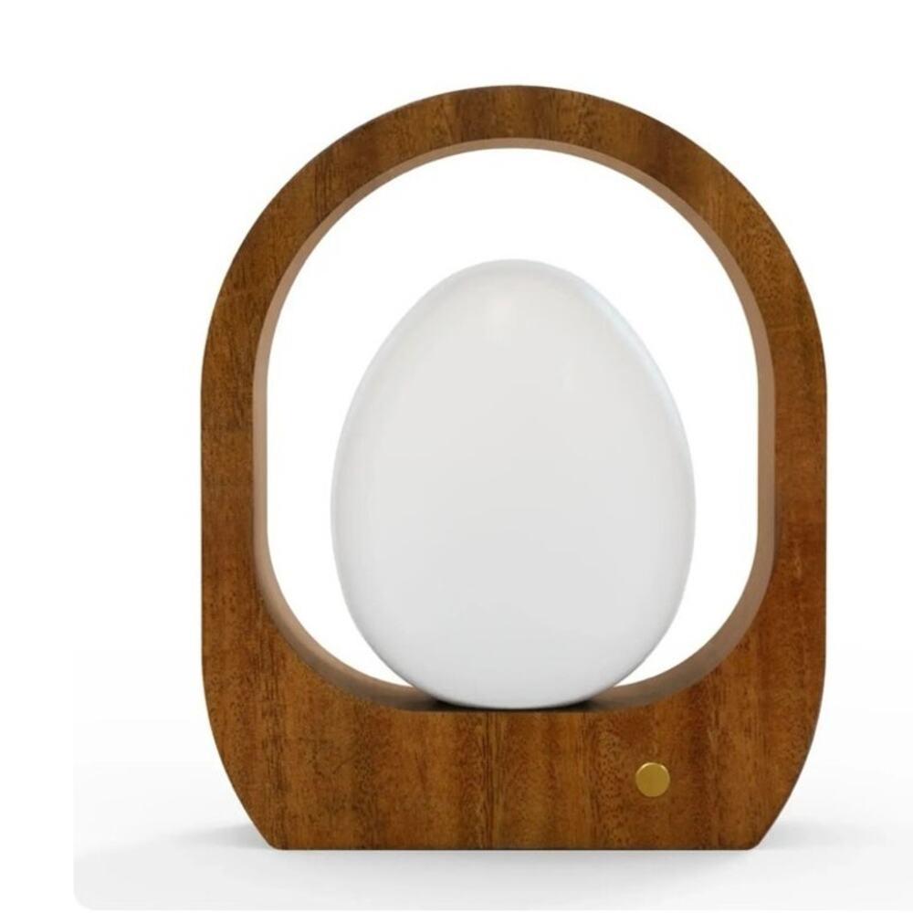 Jesled Nova Wireless Night Lamp with White Jade Glass Egg Bulb